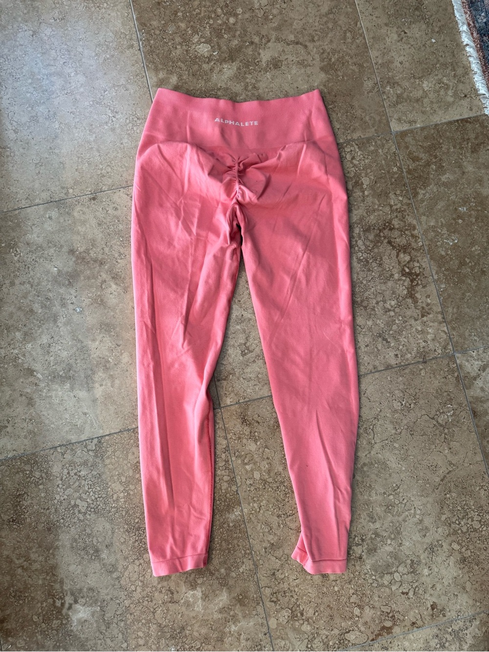 Alphalete Coral Pink High-Rise Leggings